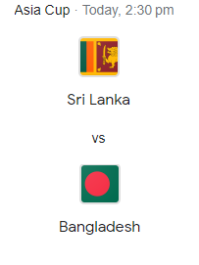 Sri Lanka Vs Bangladesh Today match team combination